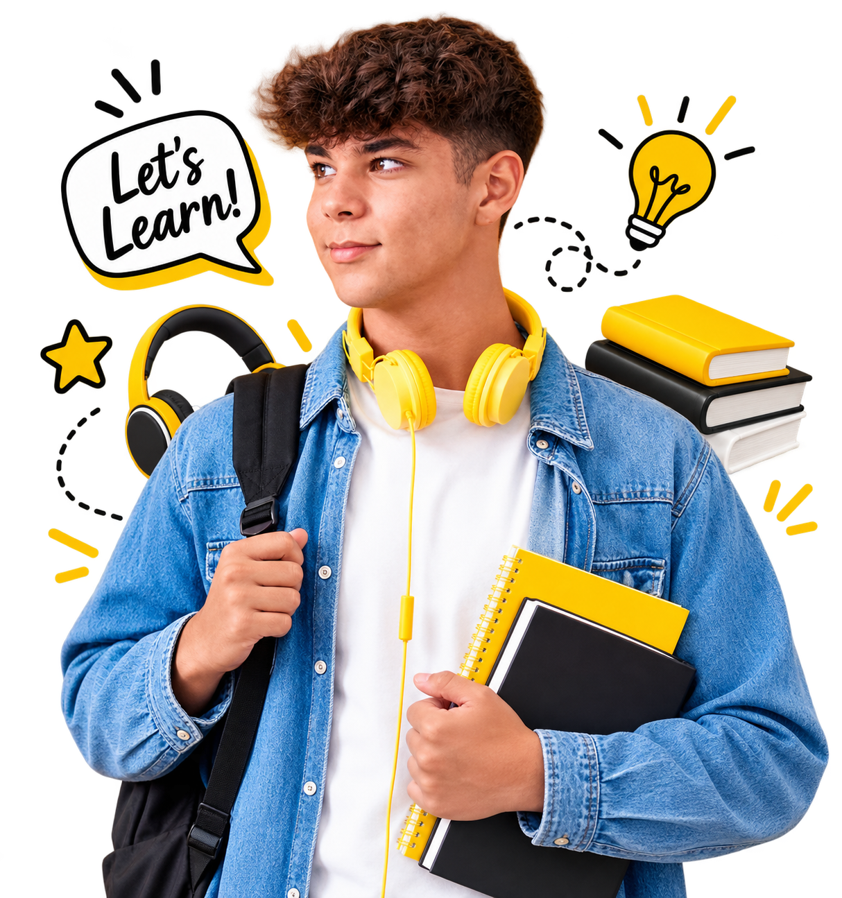 Adolescente con confianza aprendiendo inglés en Fluently Teens