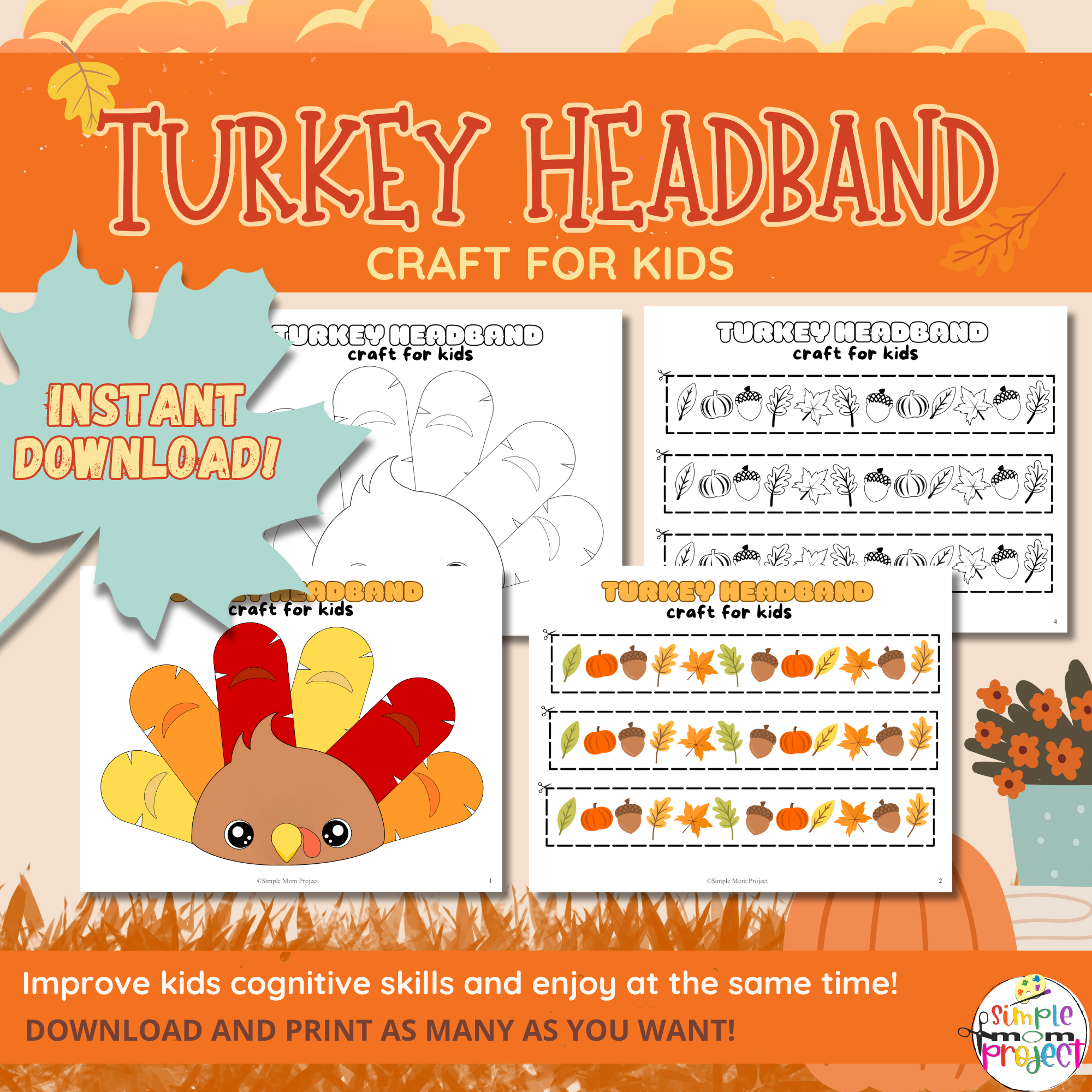the-cutest-printable-turkey-headband-coloring-activity-for-fall for Free Printable Turkey Headband Template The Cutest Printable Turkey Headband Coloring Activity For Fall for Free Printable Turkey Headband Template