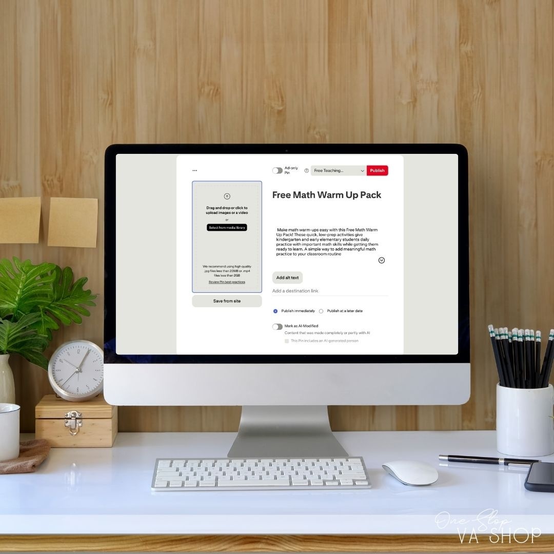 Another one of my email list tips for TpT sellers is to share your freebie regularly and in the right places like Pinterest.