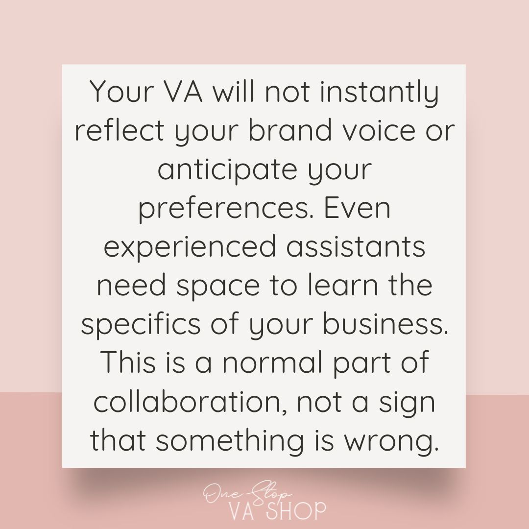 Set realistic expectations during the TPT VA onboarding process.