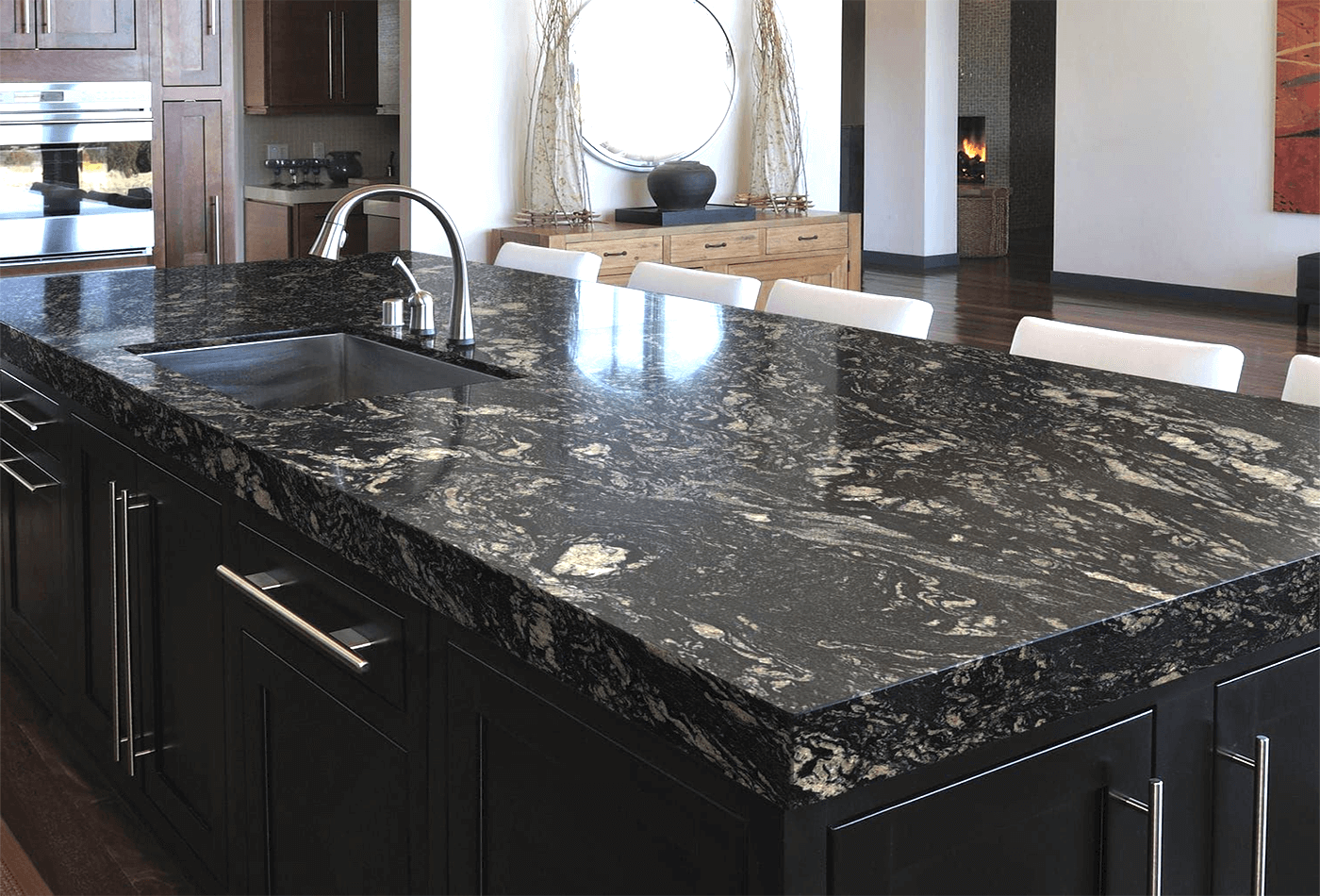 Granite countertop slab selection for Houston kitchen