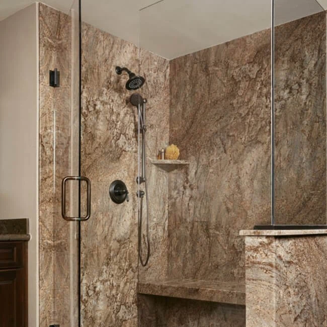 Granite shower surround installation Houston Texas