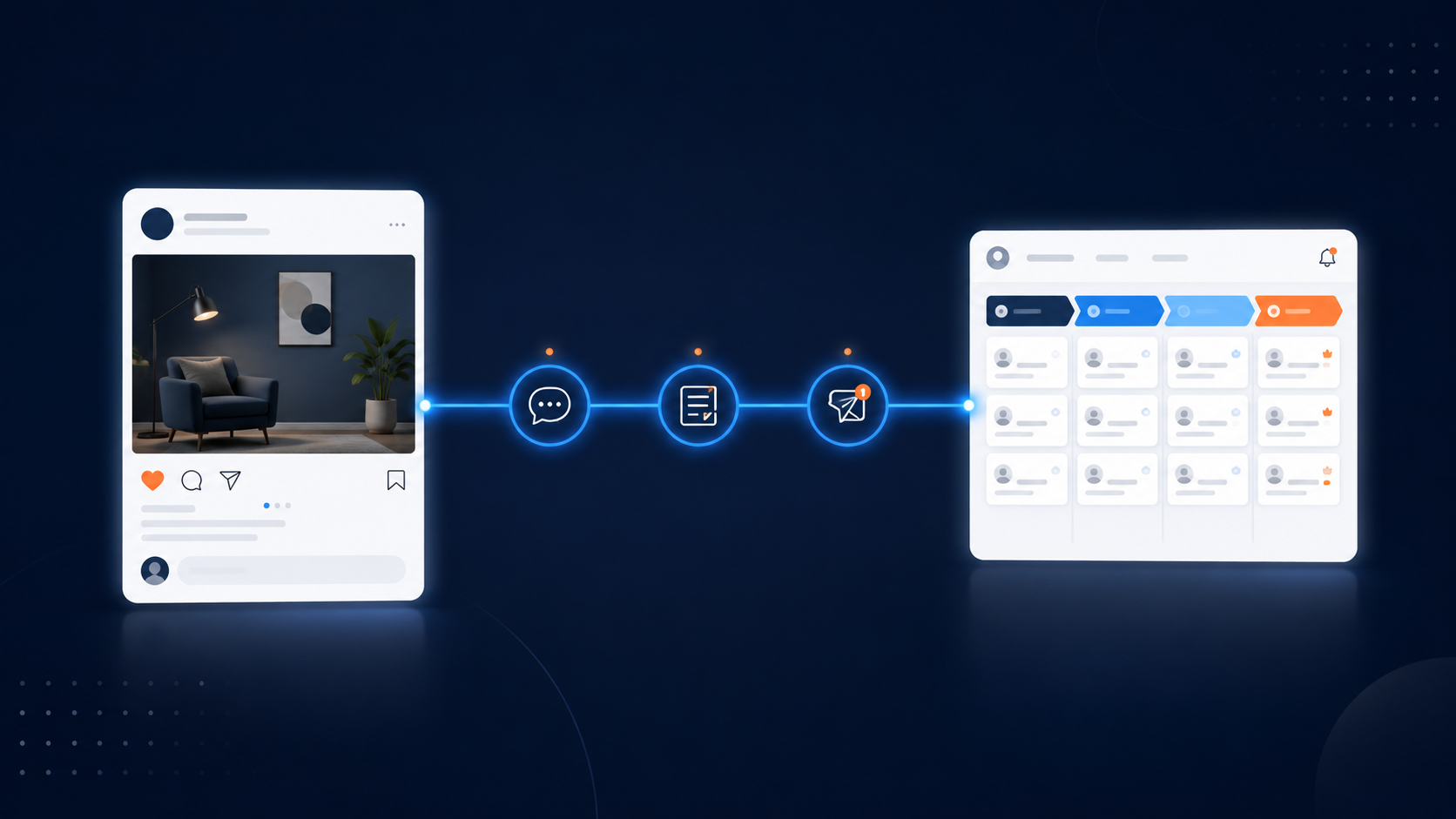 content to crm workflow