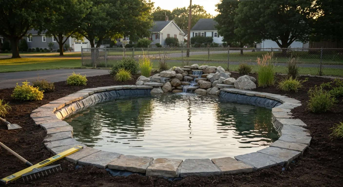 Pond construction project