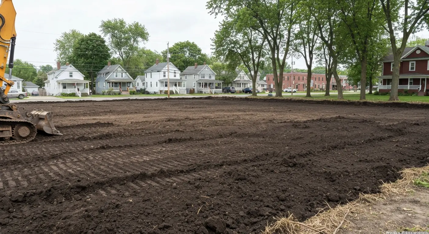 Land clearing project in Rochester