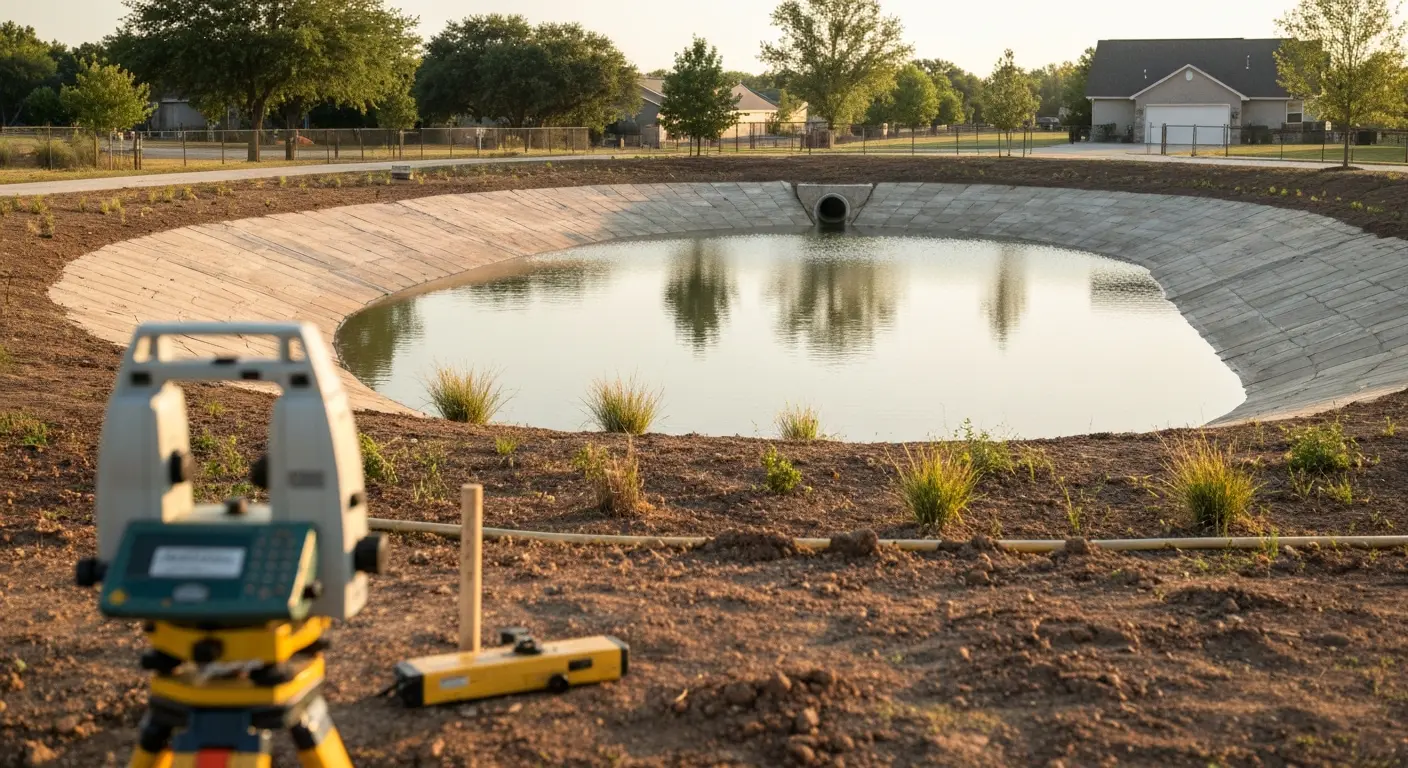 Pond construction project
