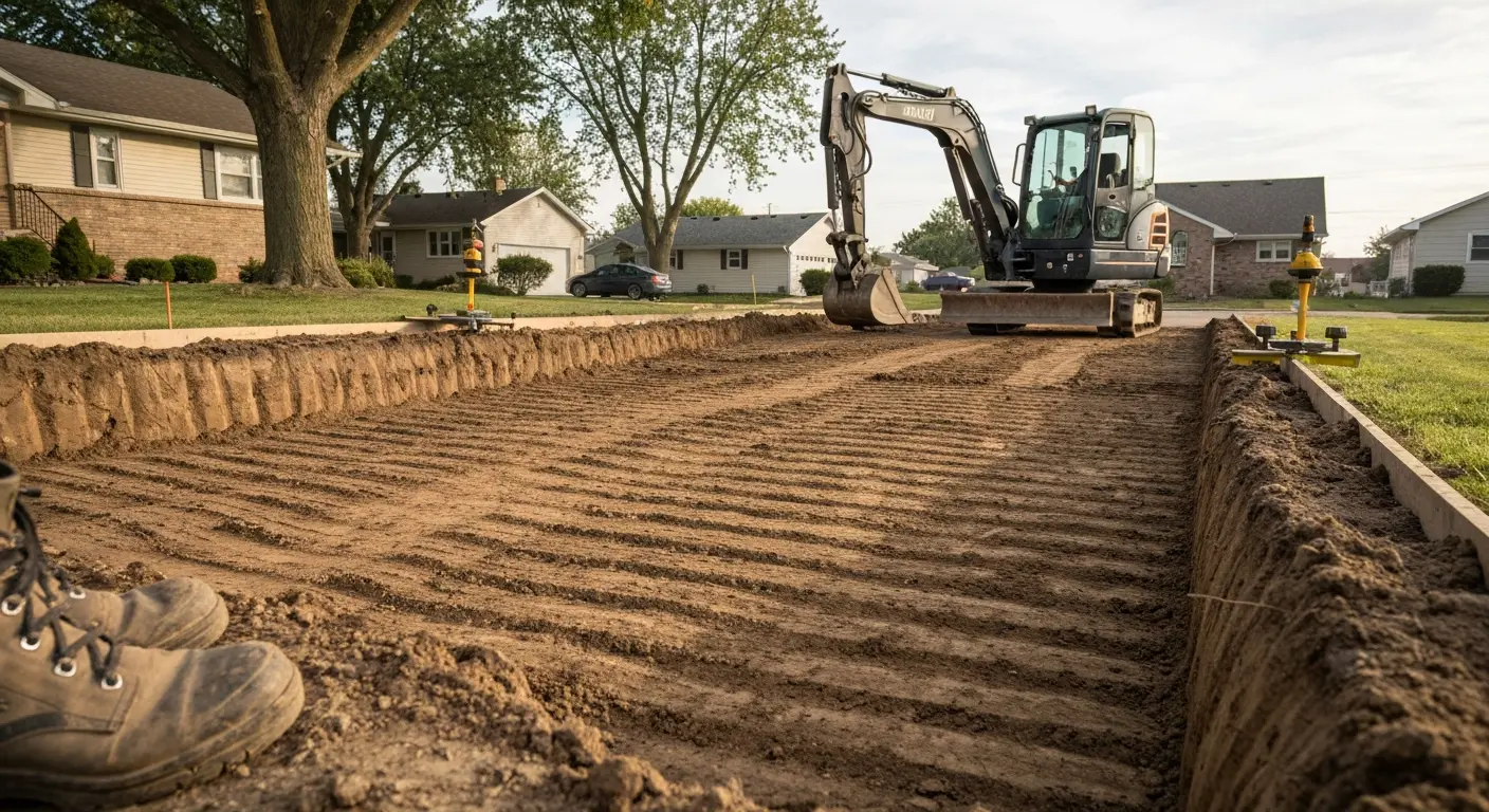Driveway excavation