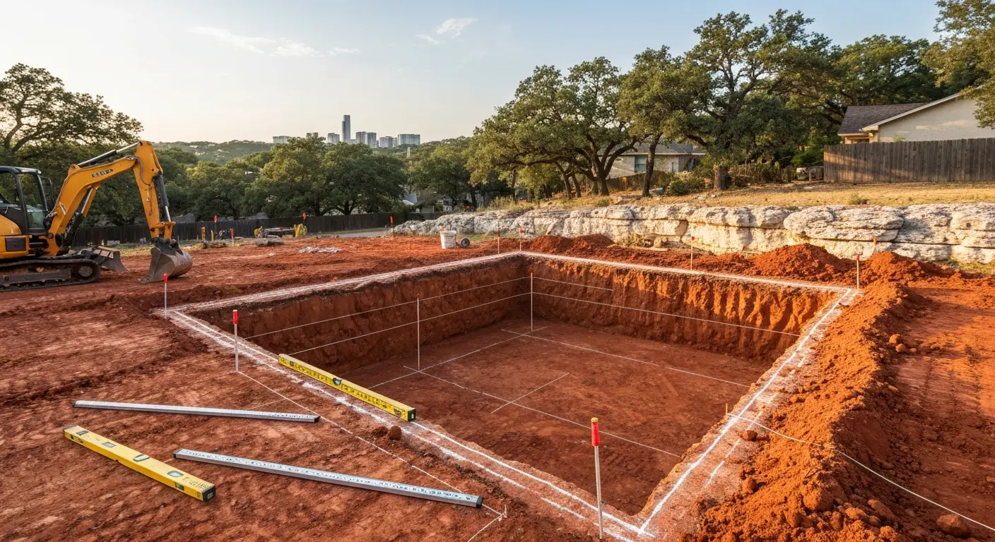 Foundation excavation