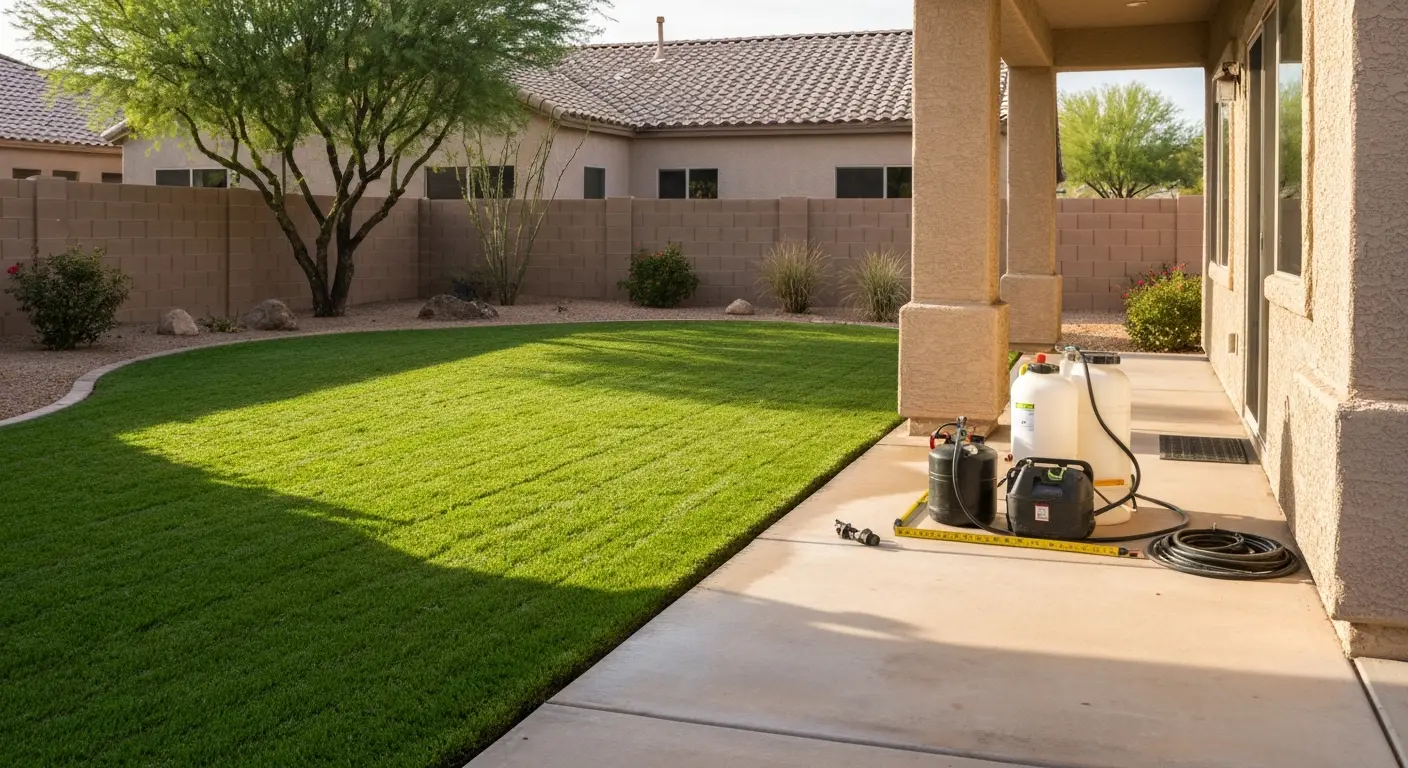 Custom yard sanitizer plan for Surprise properties