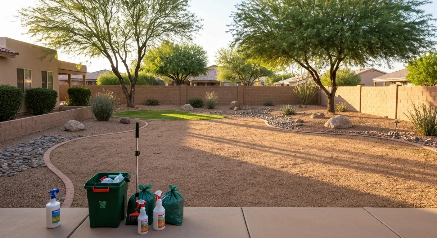 Bi-weekly dog waste removal