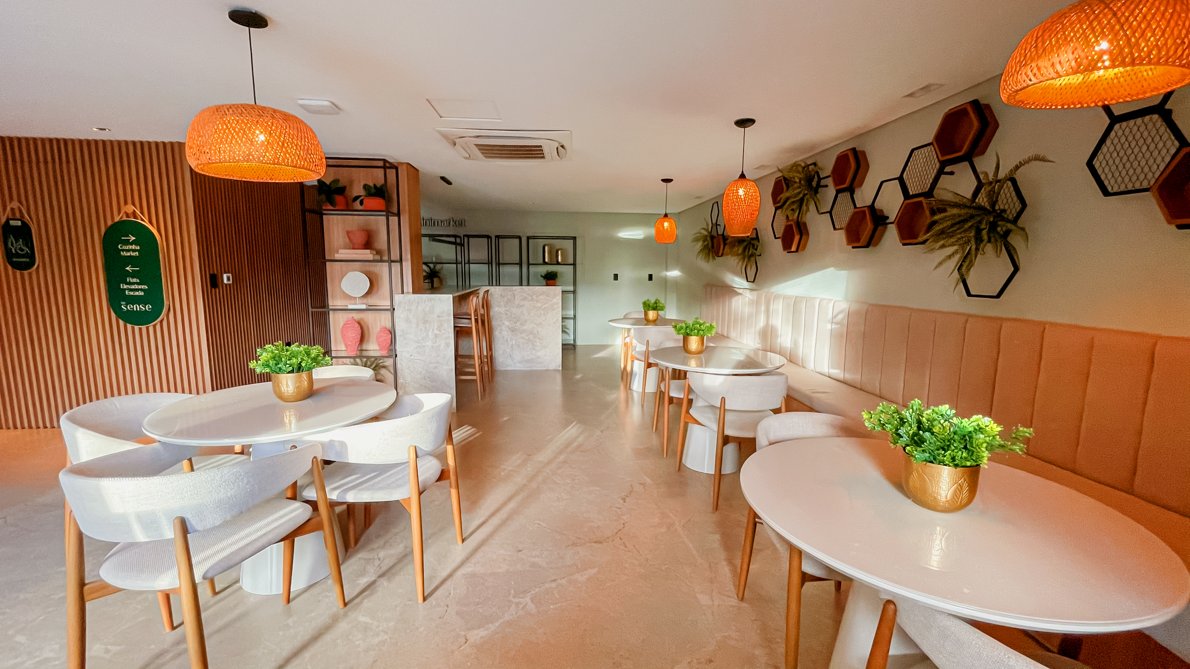 Cozinha Market, restaurante interno