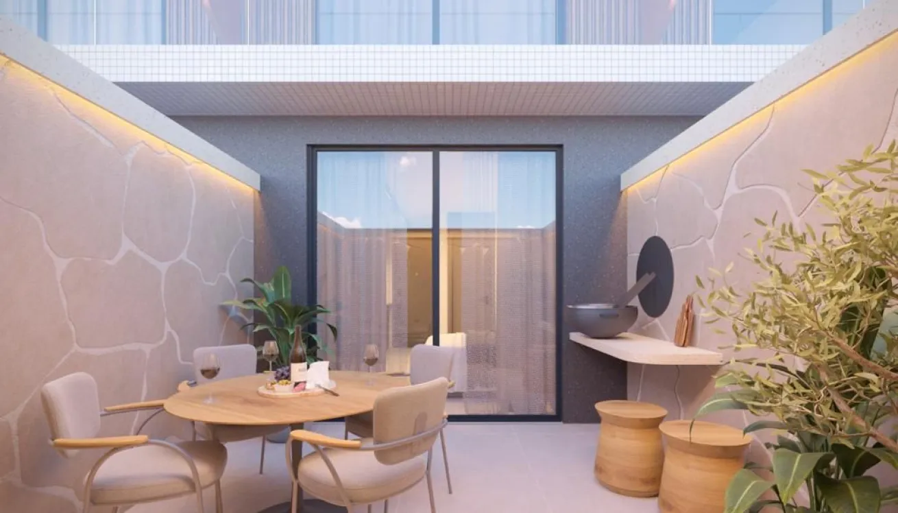 Apartamento Garden, área externa privativa