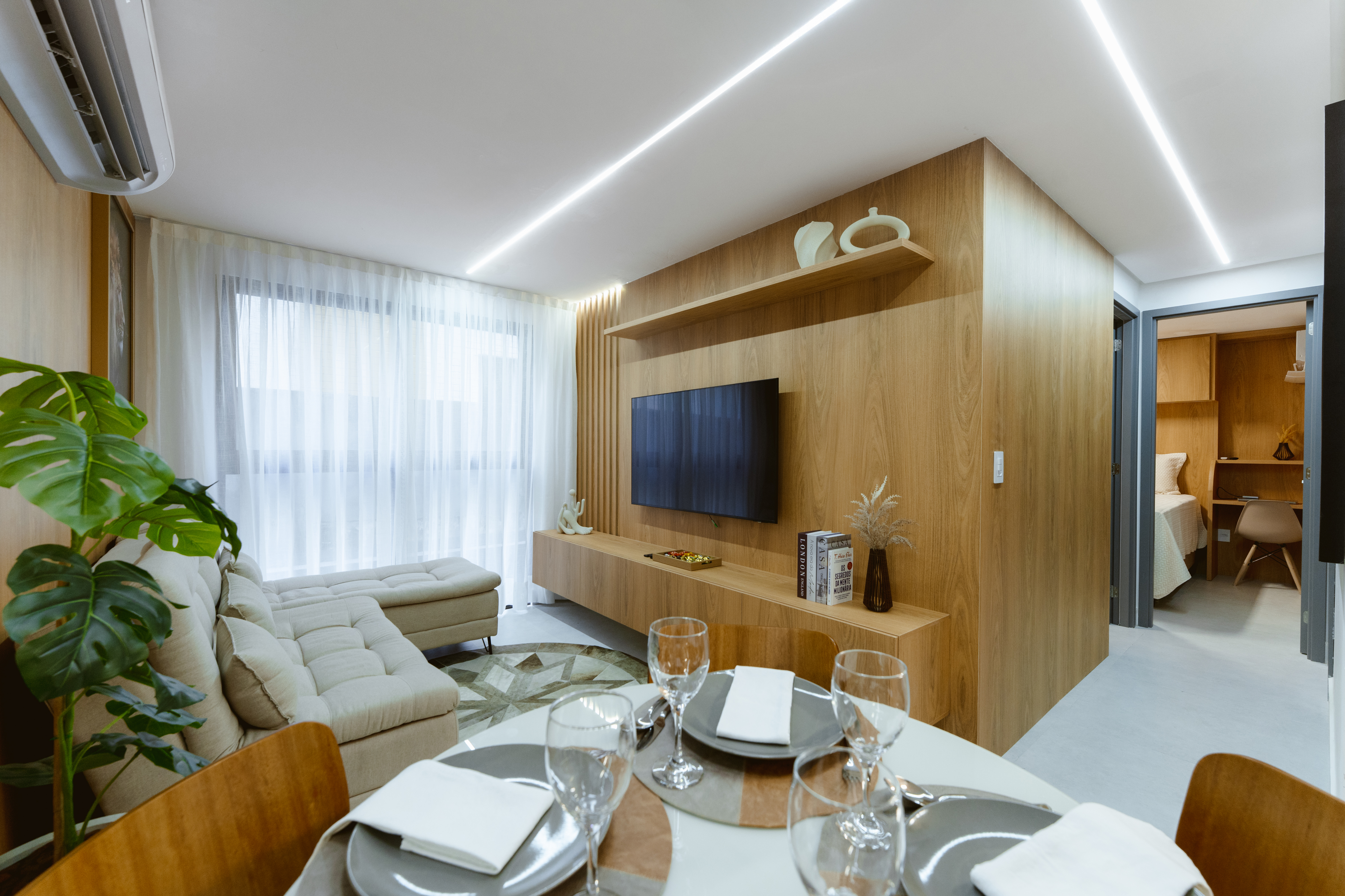 Living e sala de jantar — Jardins Almare