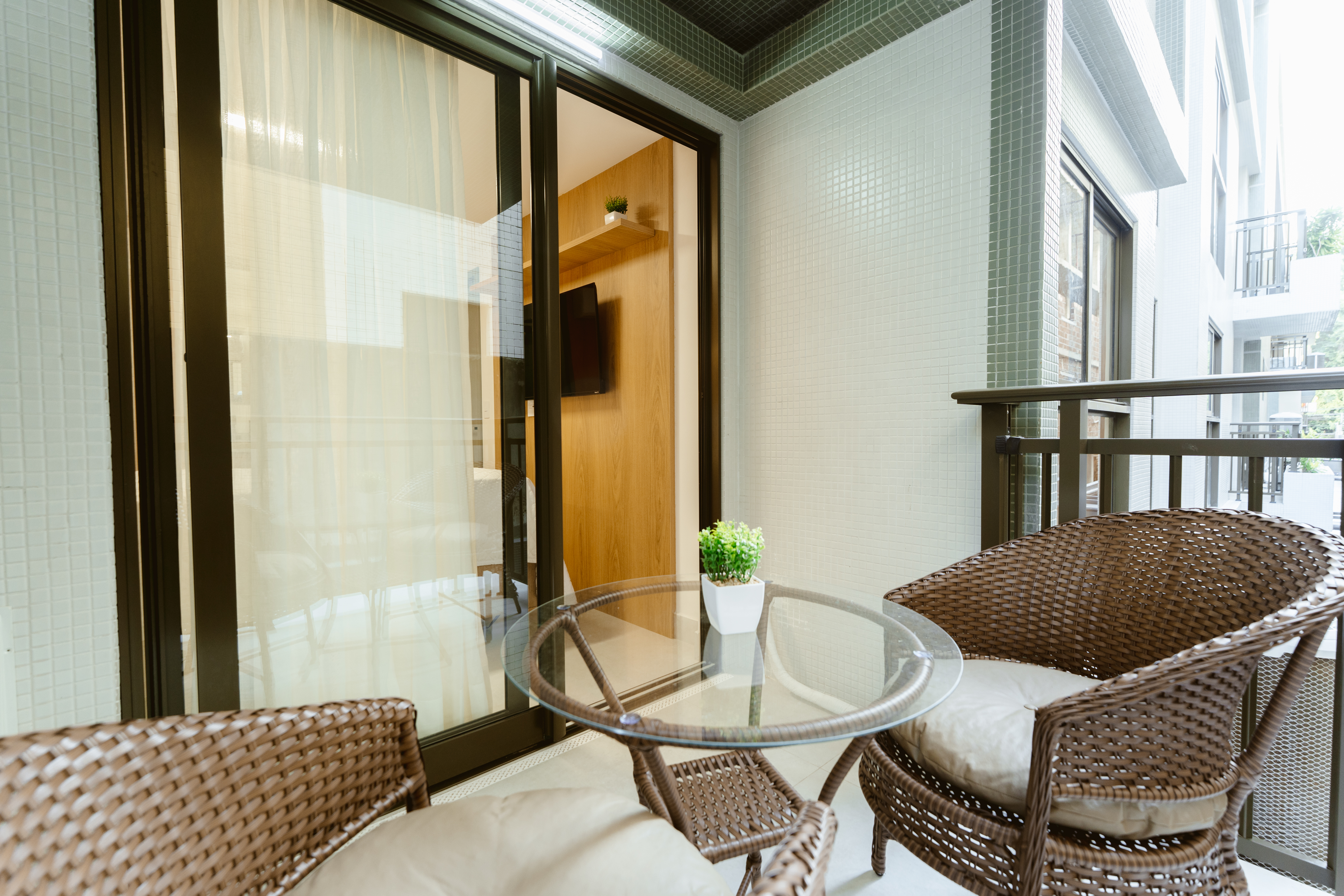 Varanda privativa — Jardins Almare