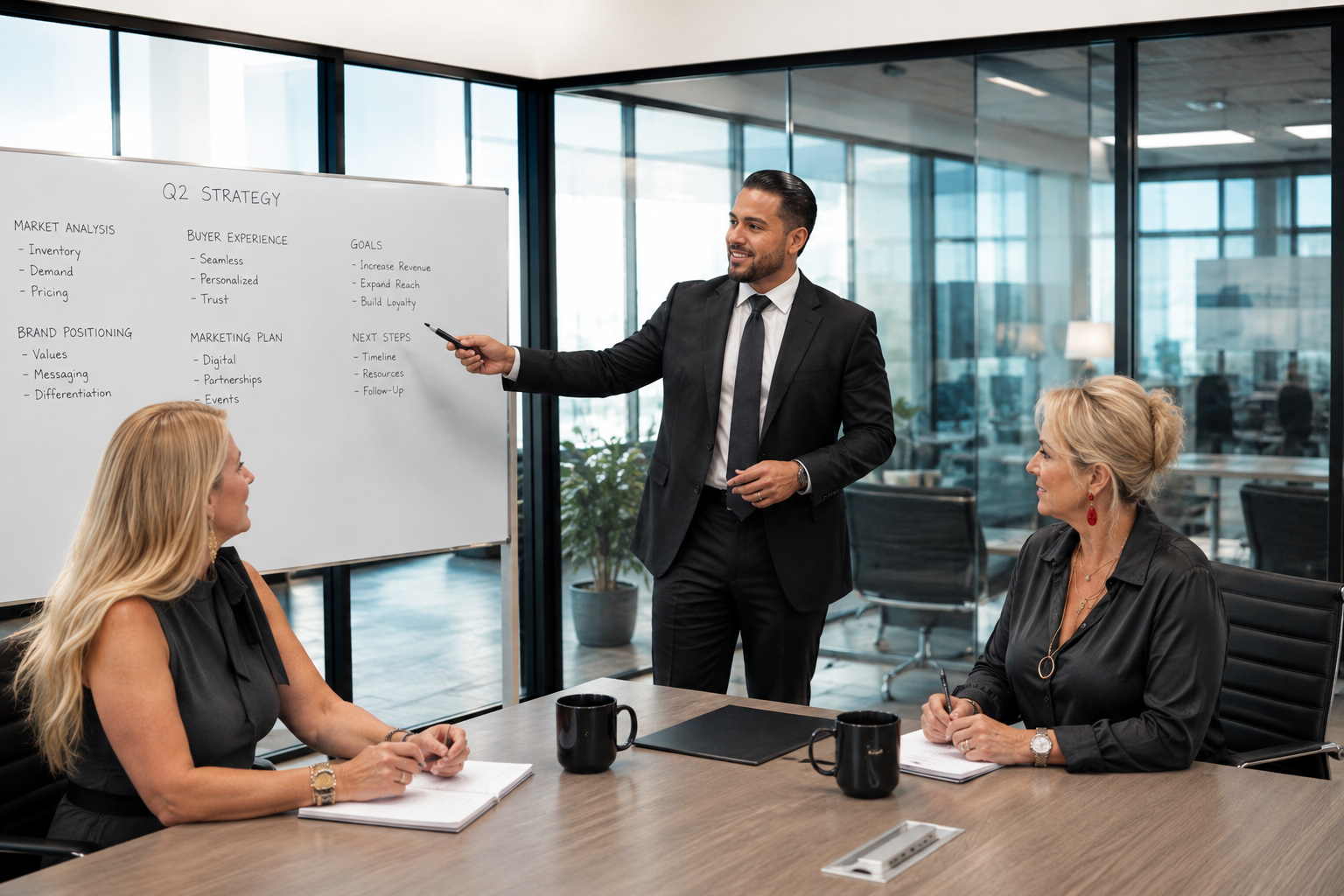 Business coaching and strategy session