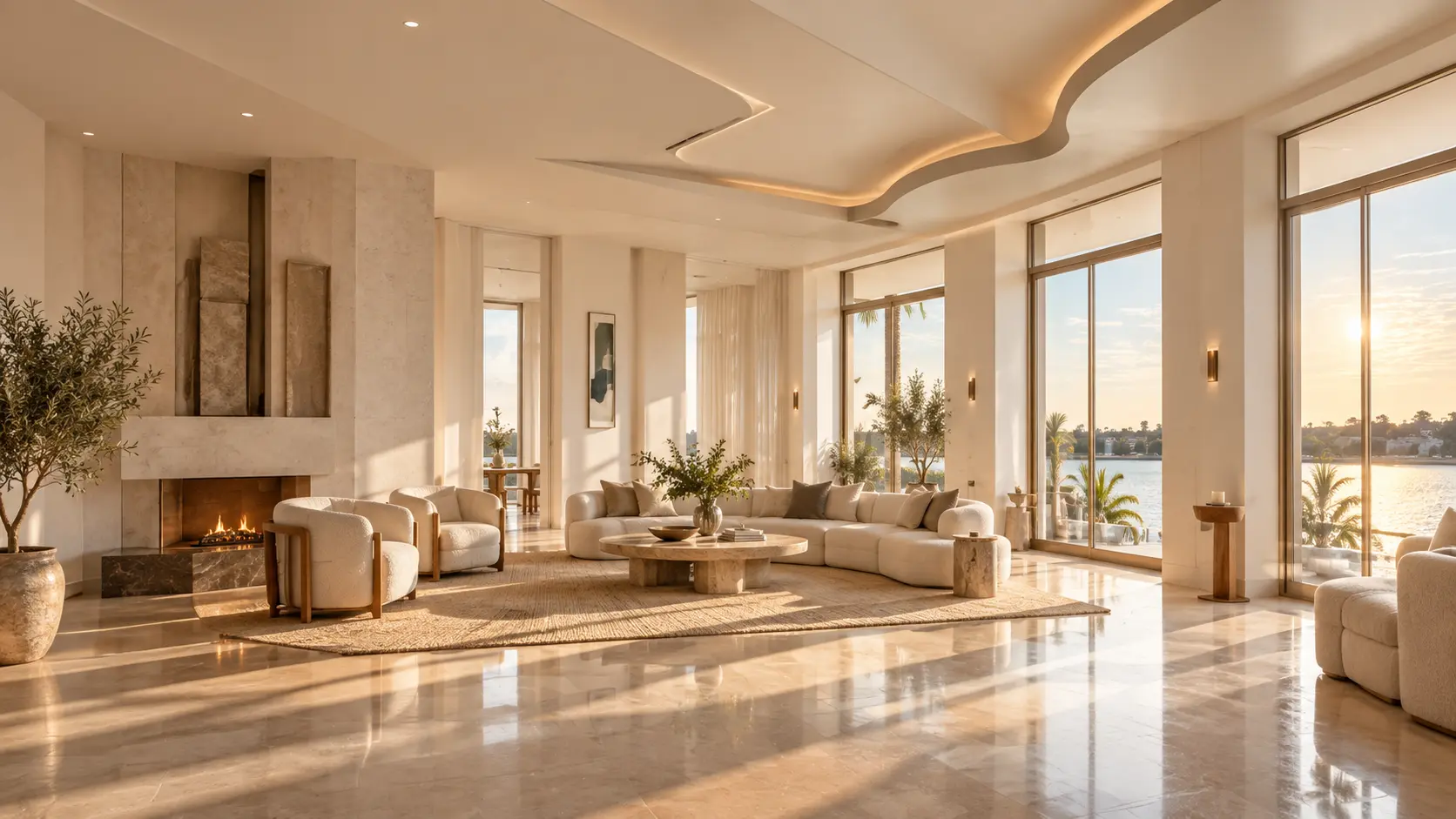 A bright, light-filled interior