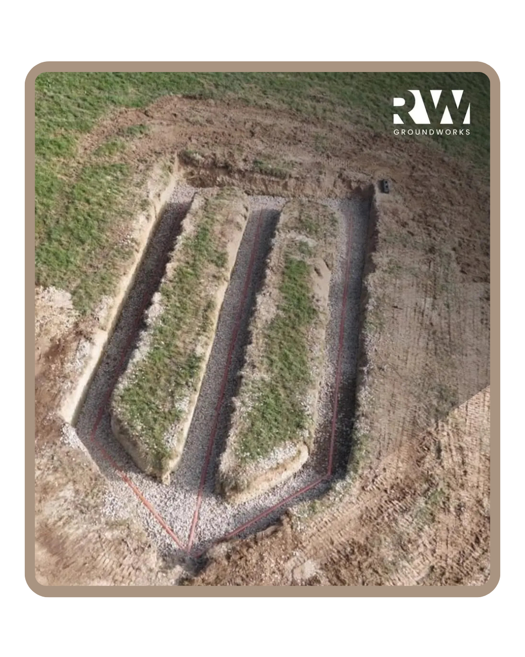 Drainage excavation and installation