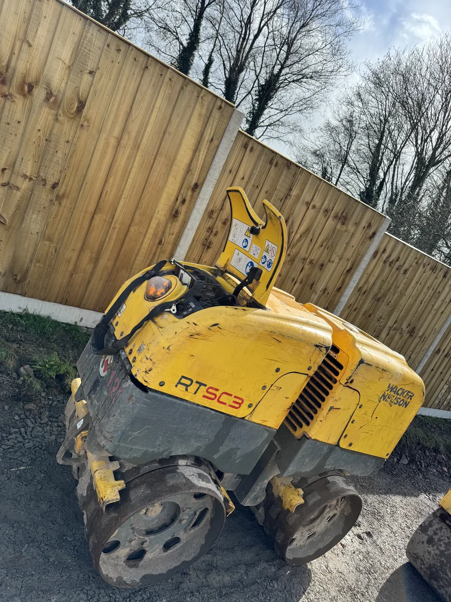 Rammax RTSC3 remote-controlled trench roller hire — backfill and drainage compaction in Cornwall