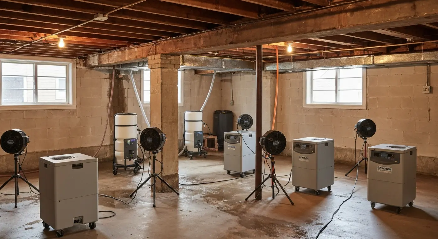 Dehumidifier and air mover equipment
