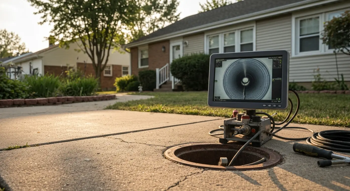 Sewer camera inspection
