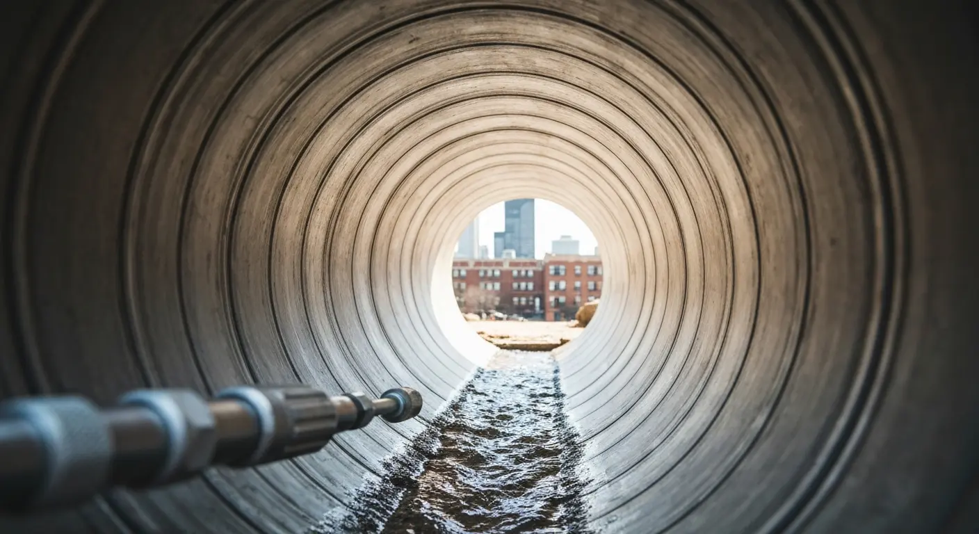 Sewer line descaling service