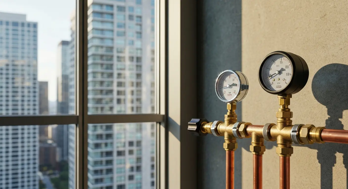 Water line repair in River North high-rise