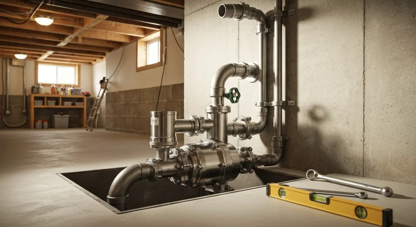 Ejector pump installation in high-rise