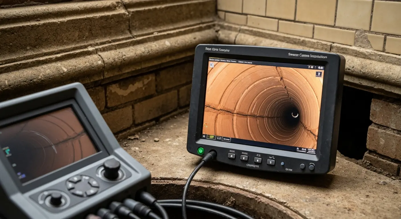 Sewer camera inspection