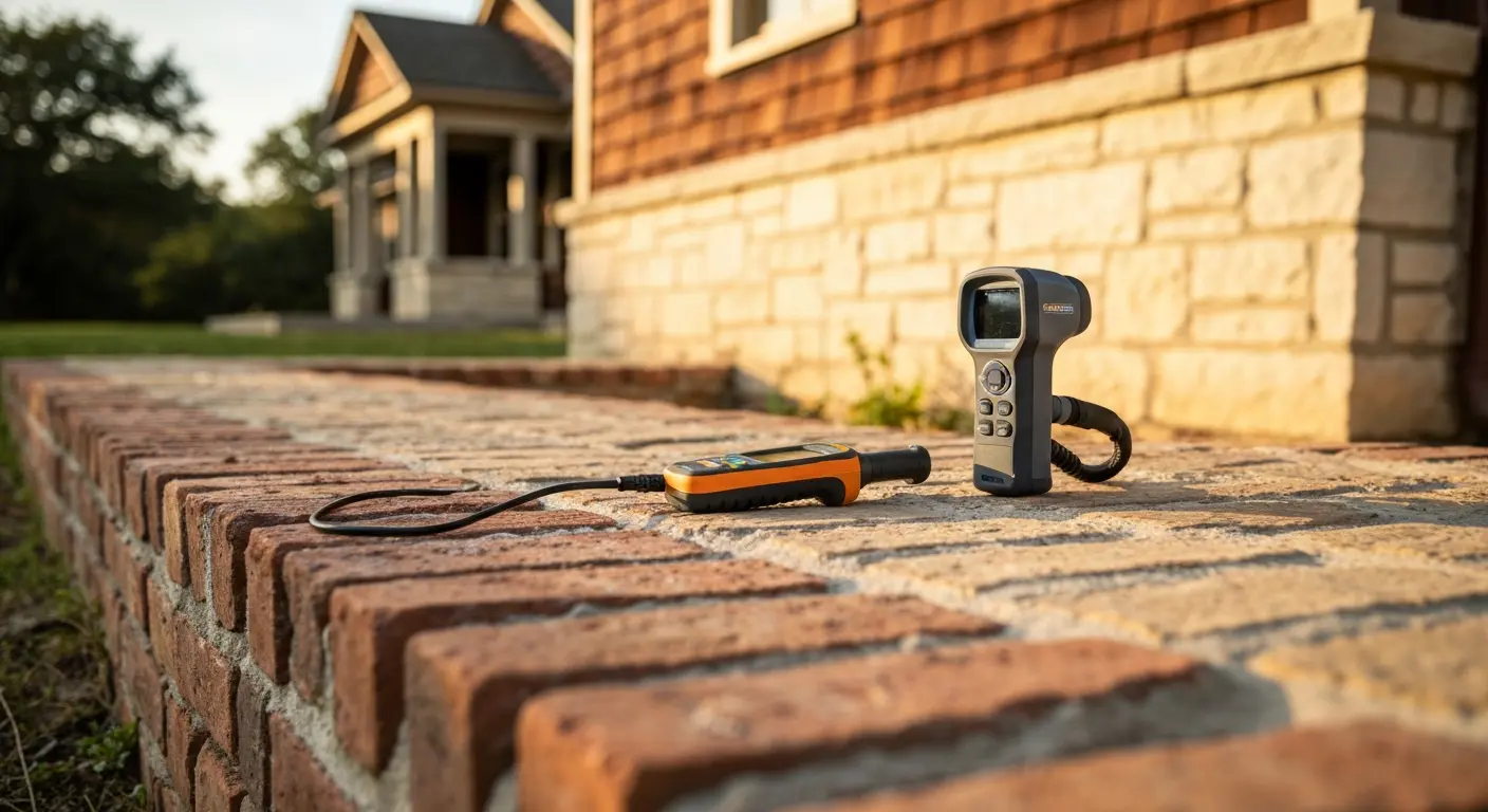 Leak detection equipment in use
