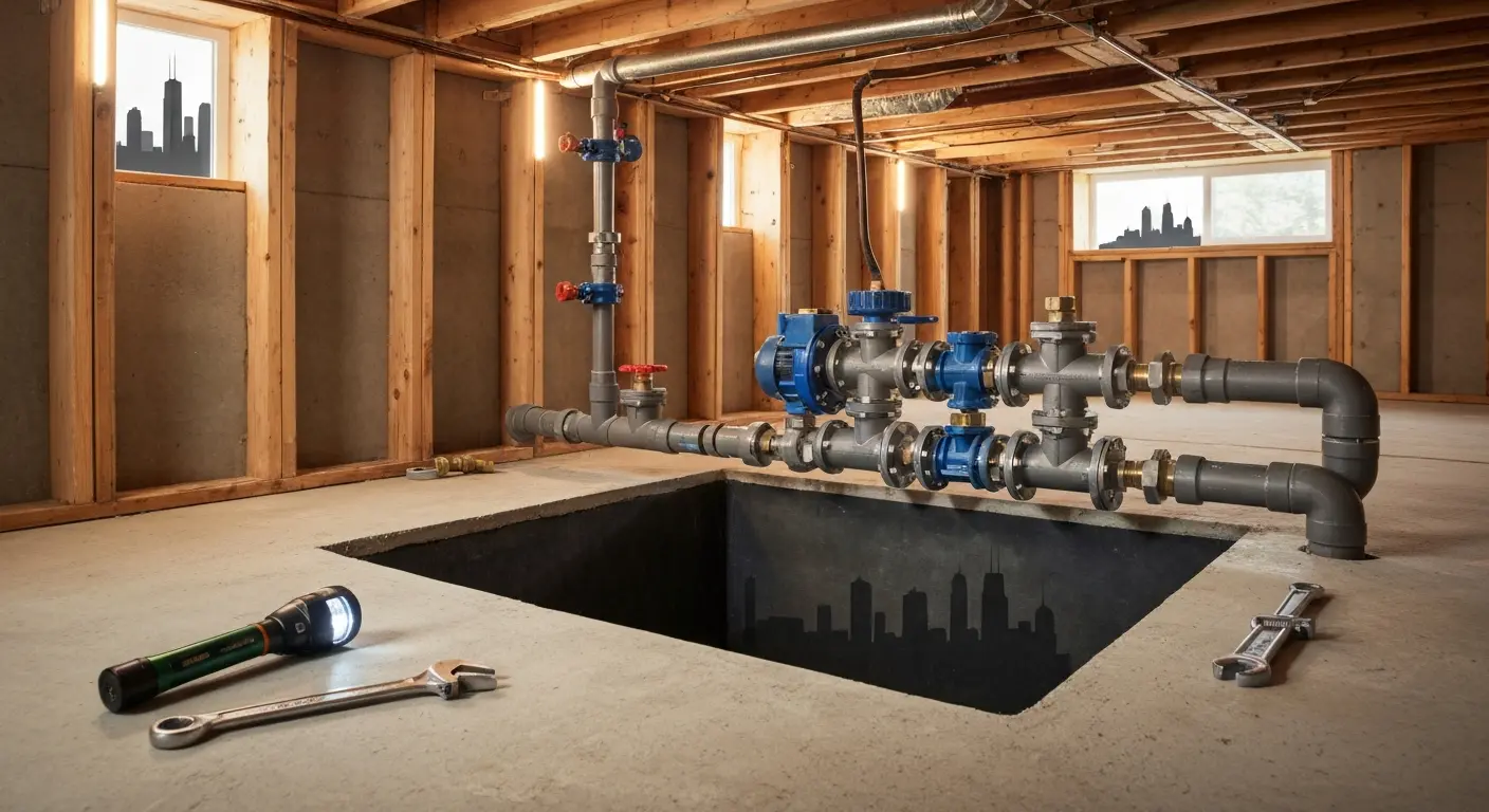 Ejector pump installation for Loop residential unit
