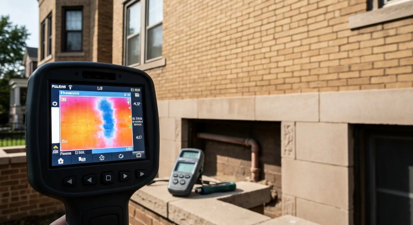Thermal imaging for leak detection
