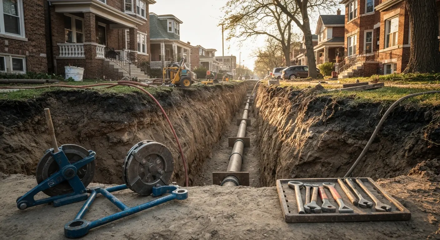 Cast iron pipe replacement