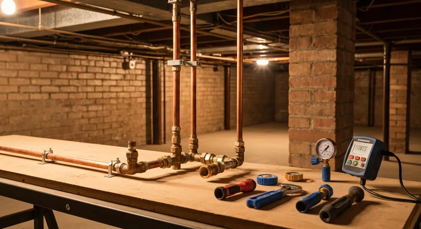 Water line repair in historic Logan Square home