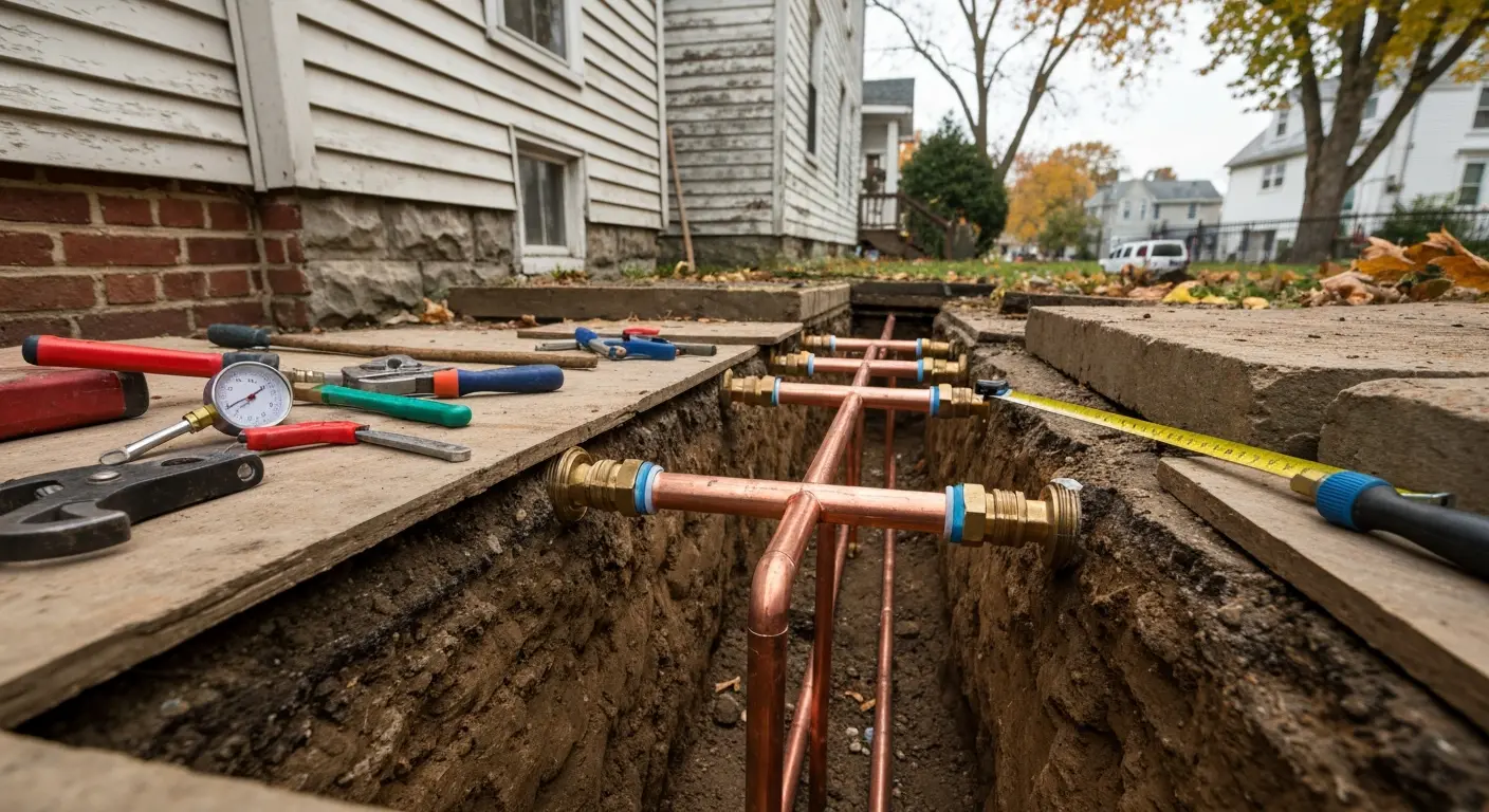 Water line repair in Bridgeport