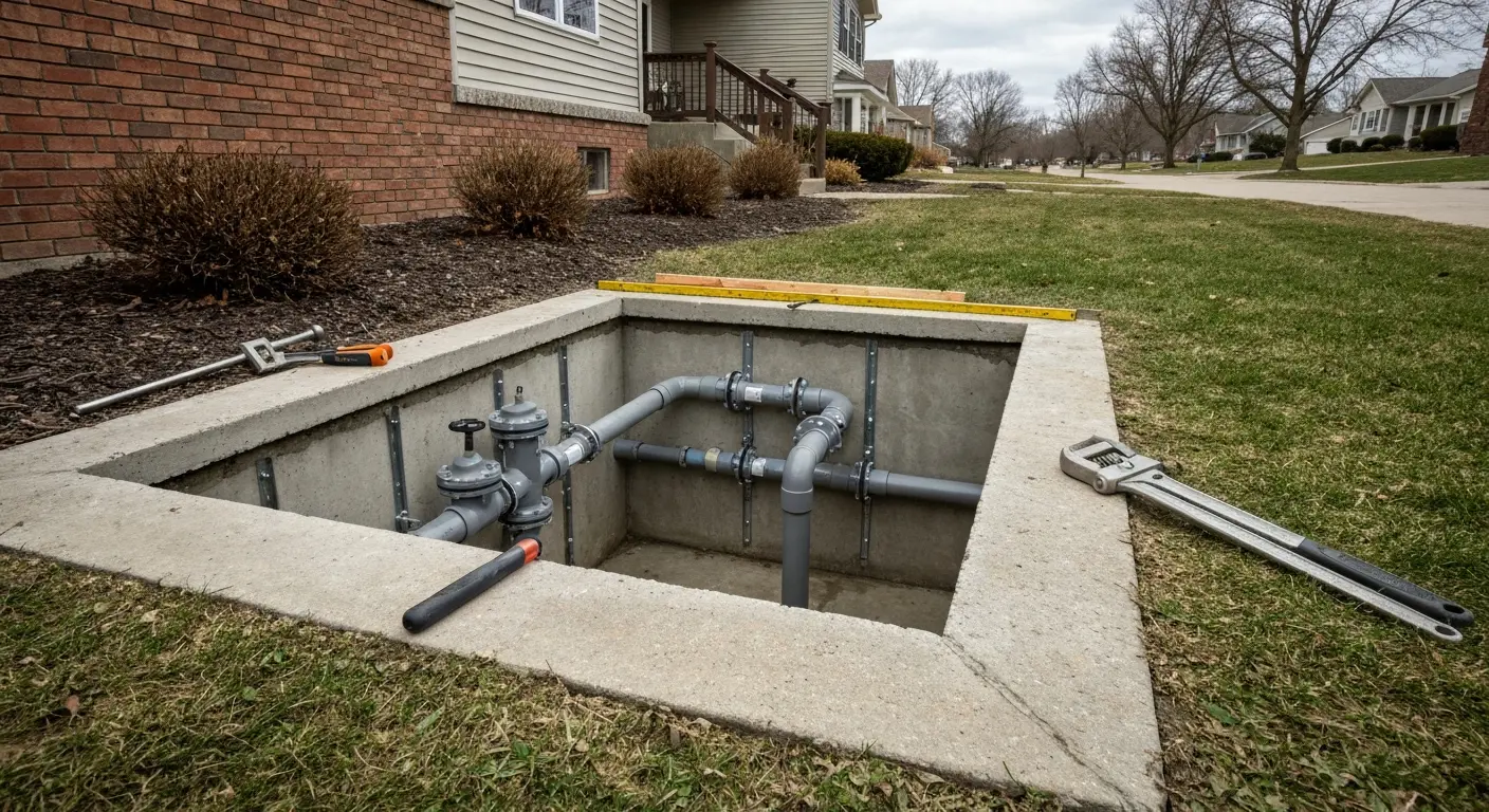 Backwater valve installation