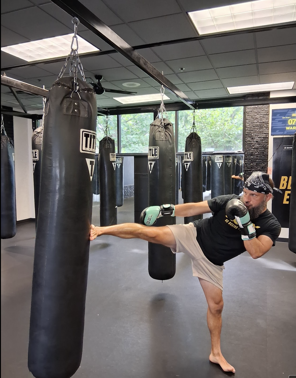 Kickboxing class at KC Boxing and Fitness