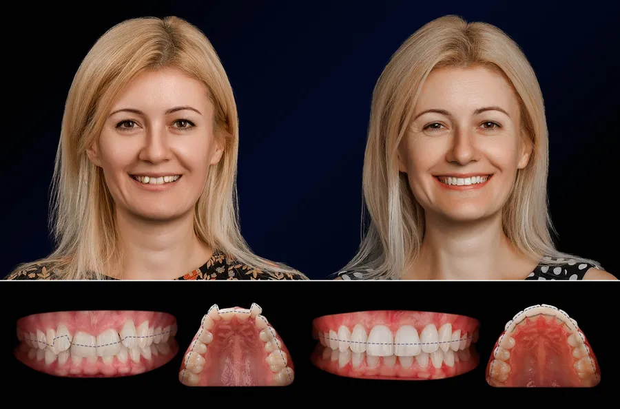Pacient Dentus Dentino: portret și dinți înainte și după