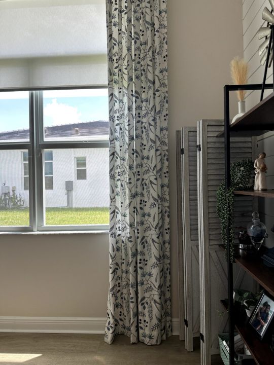 Living room with Drapes