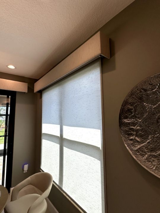 Sitting room with Roller and Solar Shades