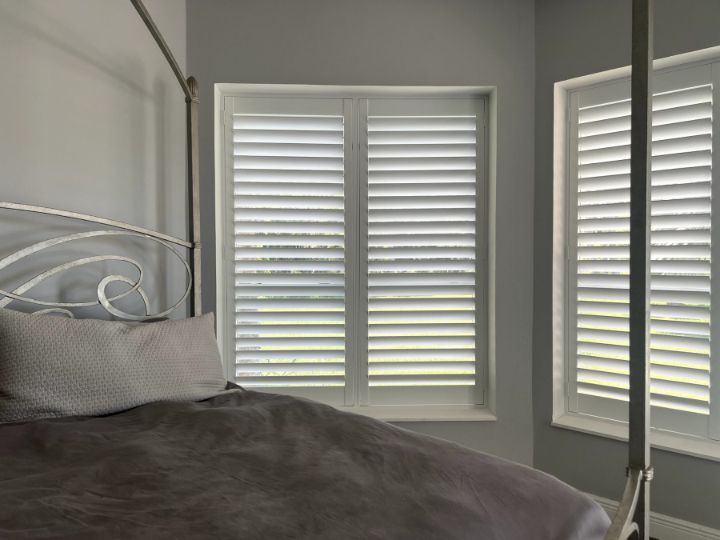 Bedroom with Plantation Shutters
