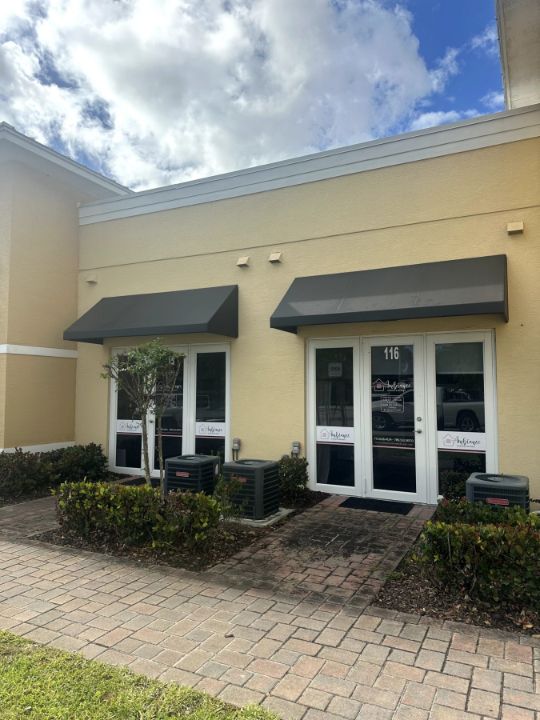 Entry awnings with Exterior Shades