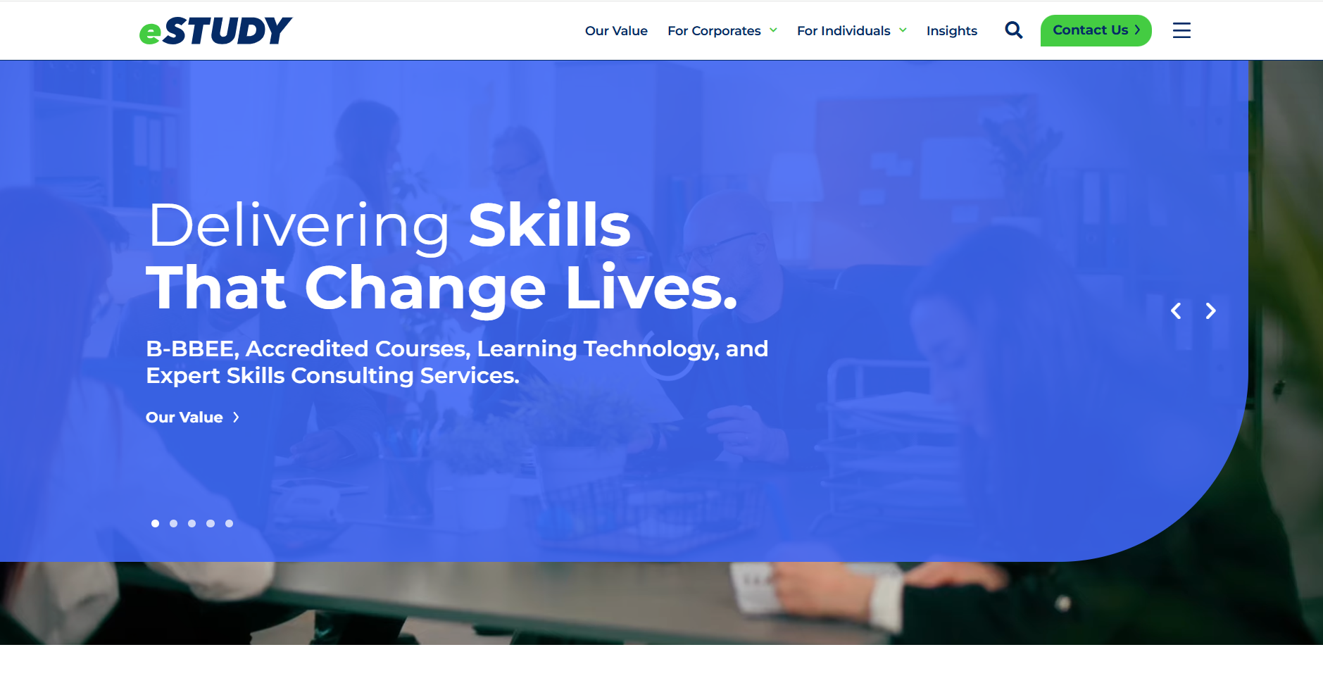 eStudy SA business website portfolio entry