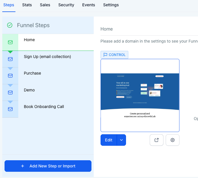 SaaS selling funnel v2 preview