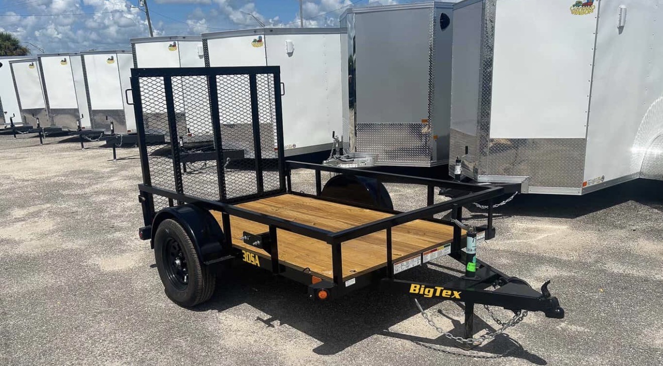 Utility trailers ready to rent at White Pine Trailer Rentals in Portsmouth, NH