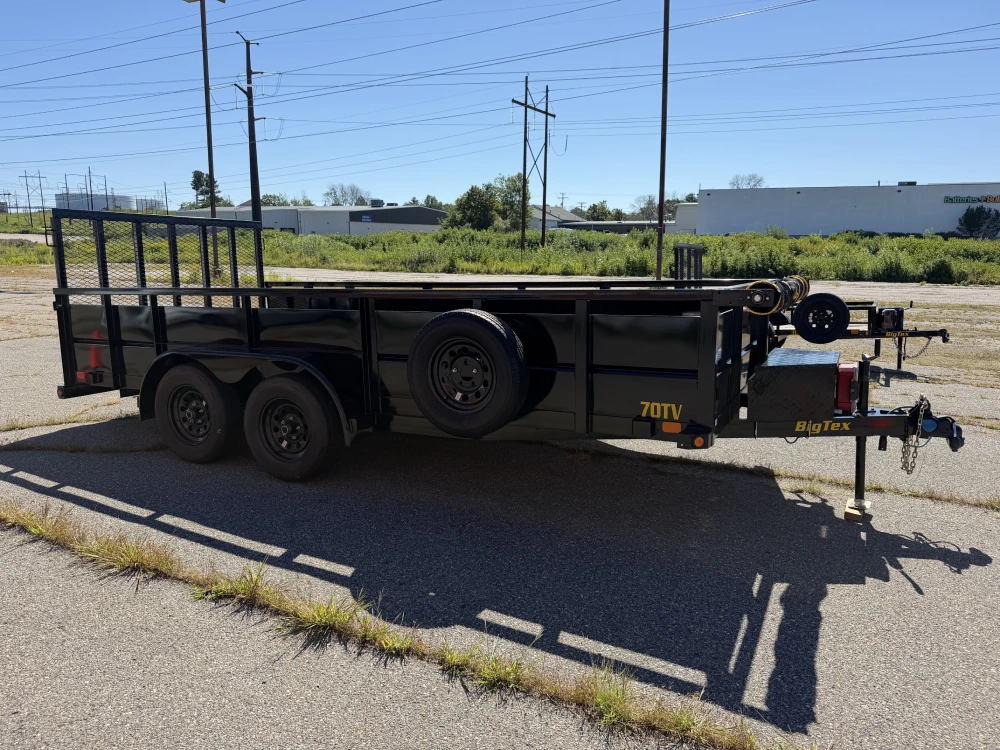 Utility trailer at the White Pine Trailer Rentals lot in Portsmouth, NH