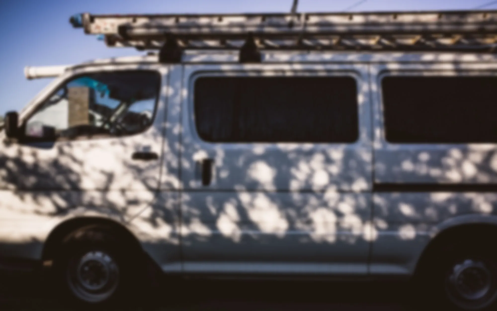 Work van on job site