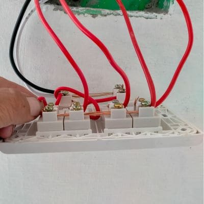 Switch panel wiring installation