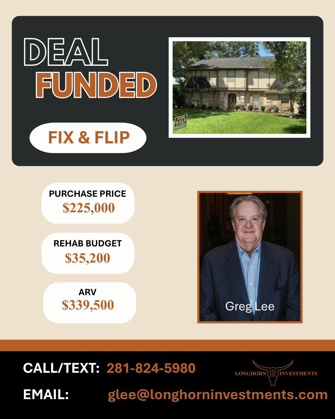 Investment property on Pinehurst Bend Drive