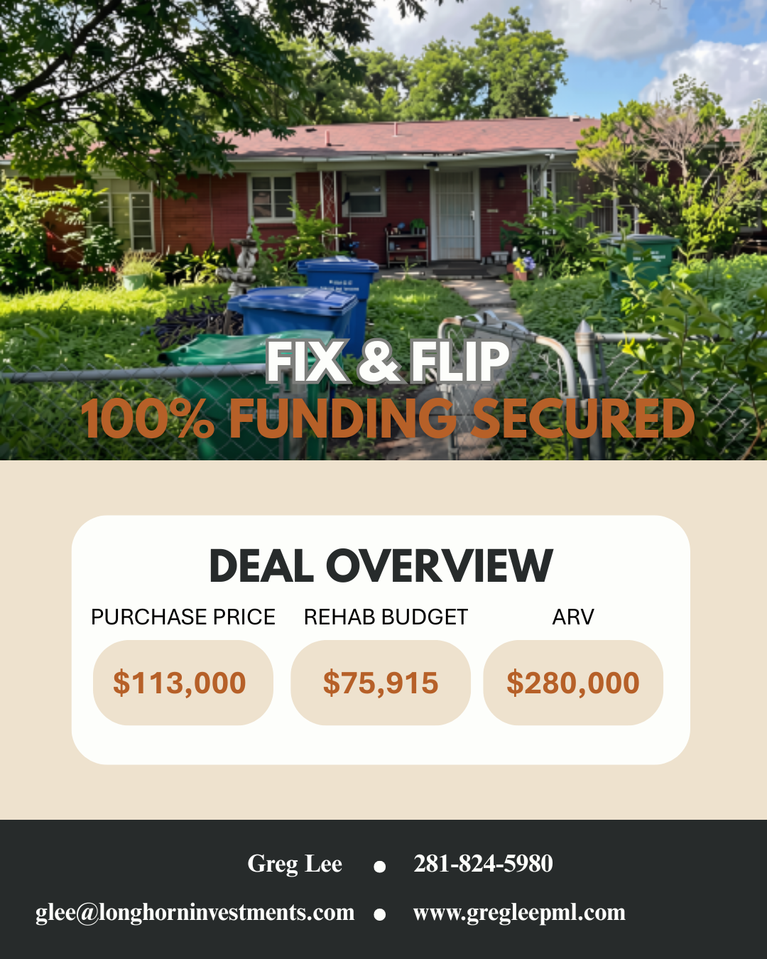 Investment property on Shadwell Drive