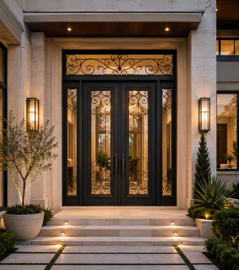 Iron Grand Entry Front Doors